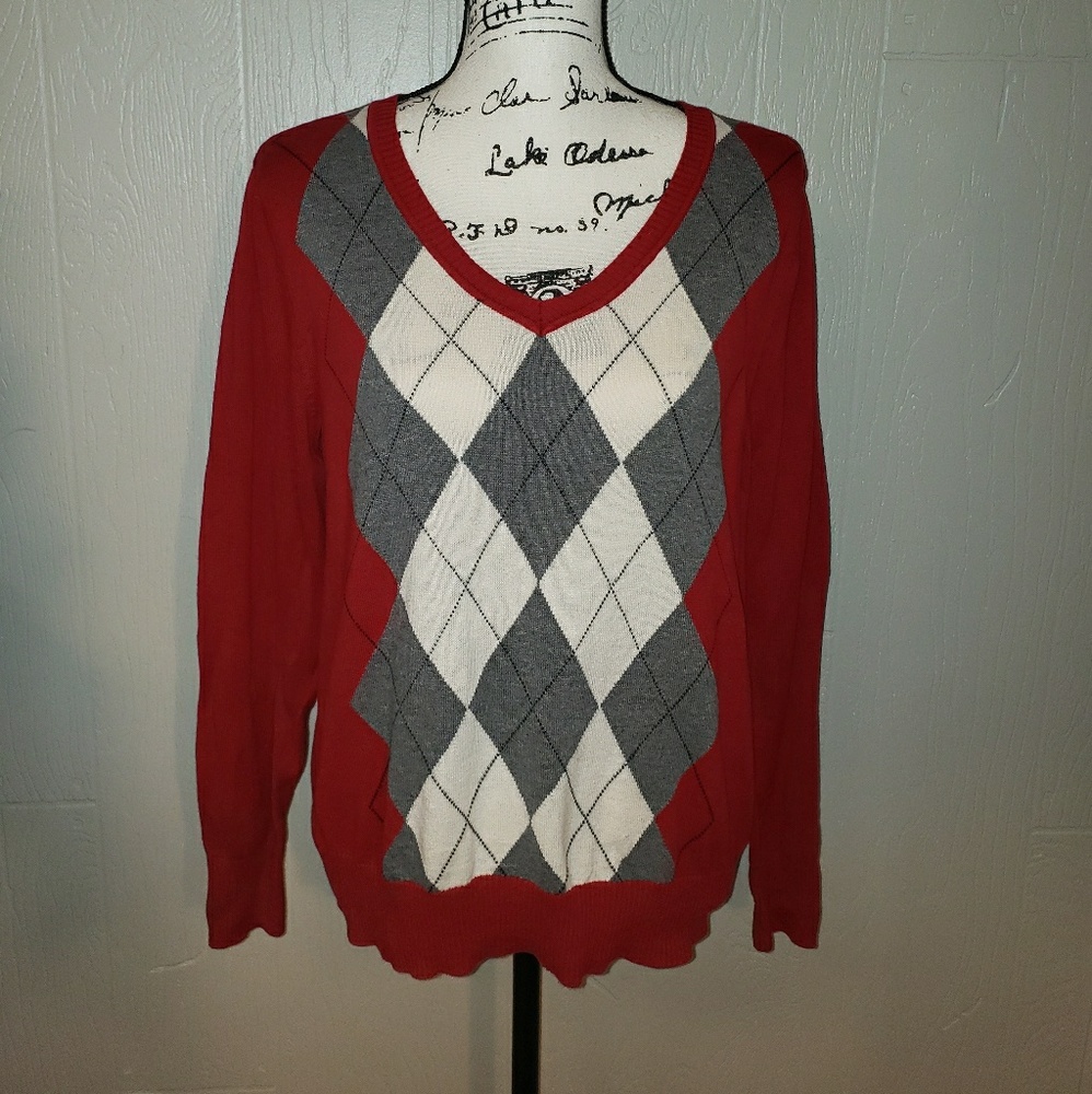 St. John's Bay Argyle Sweater